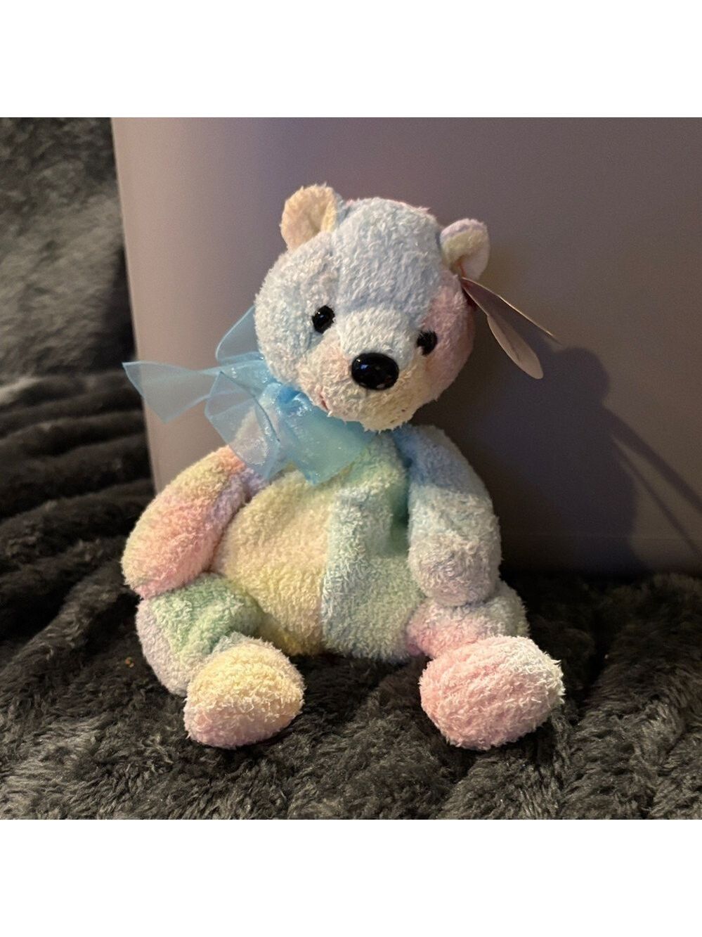 Ty Beanie Baby Mellow Bear Pastel